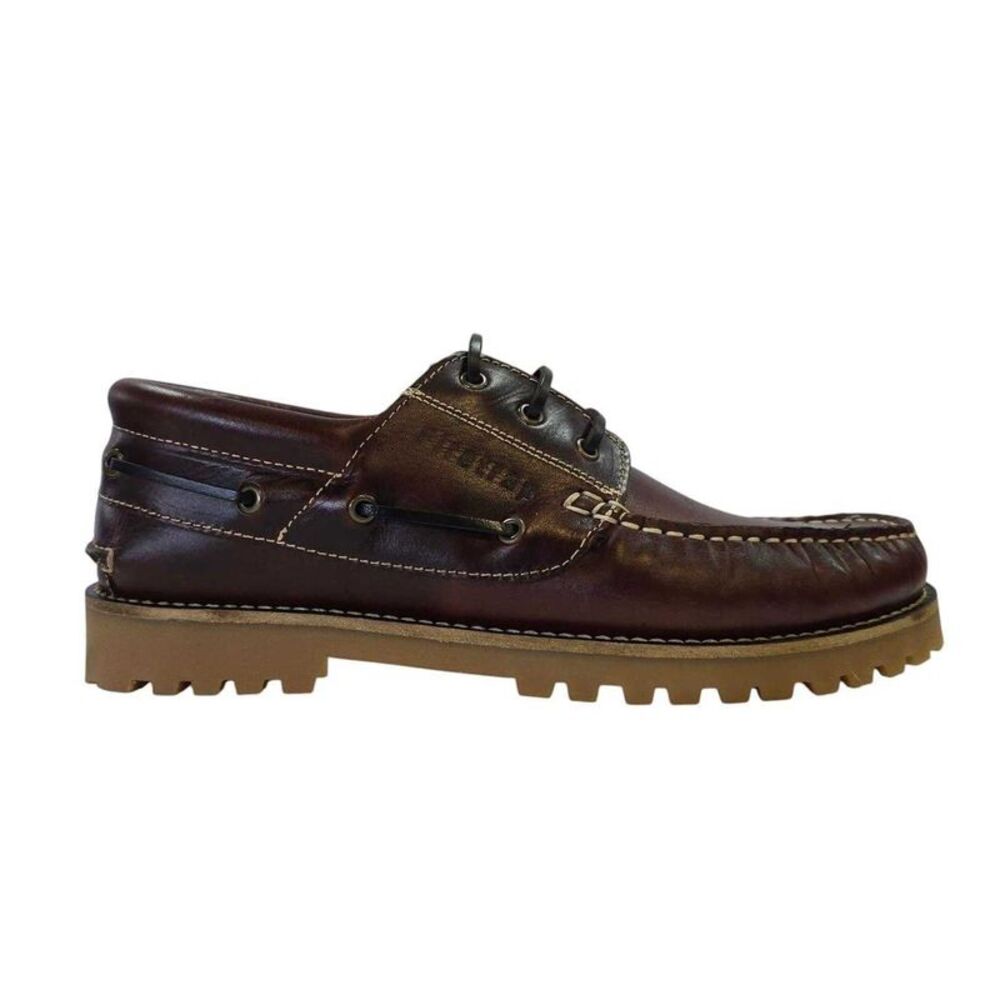Firetrap Mens Jose Classic Leather Shoes / Bordeaux Red